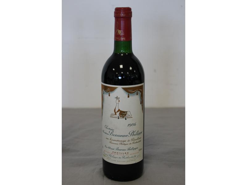 1 Blle CH. MOUTON BARONNE PHILIPPE Pauillac...