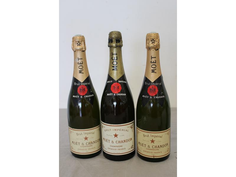 3 Blles Champagne MOËT & CHANDON Brut Impérial...