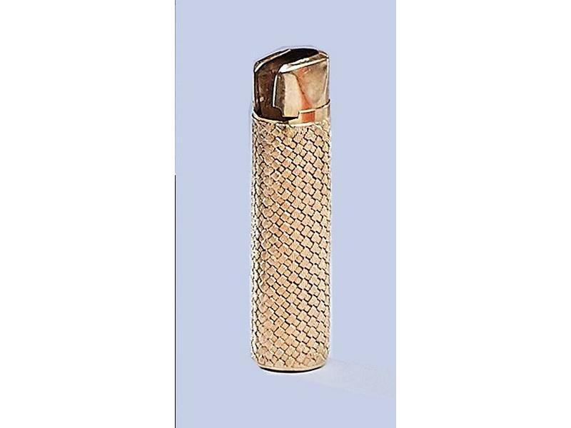 PORTE-BRIQUET en or jaune (18K) de forme...