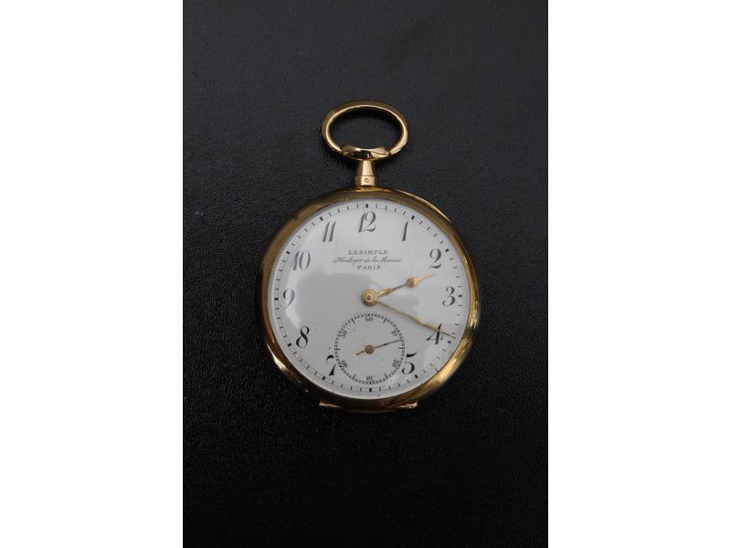 MONTRE DE GOUSSET en or jaune (18K) signé...
