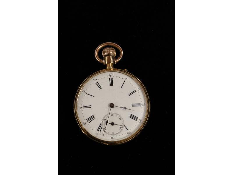 MONTRE DE GOUSSET chronomètre en or jaune...