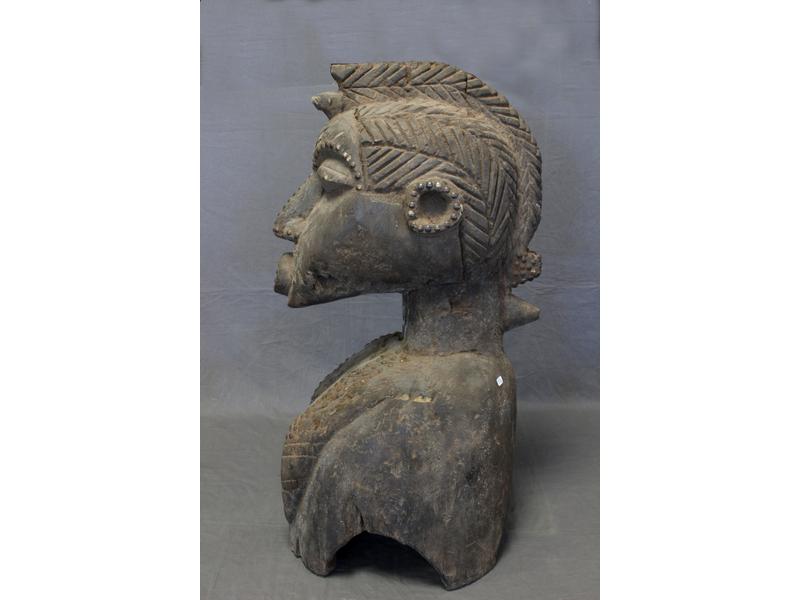 GRANDE MASQUE D'EPAULE type Baga en bois...
