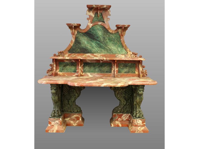 GRANDE CONSOLE en dressoir en bois mouluré...