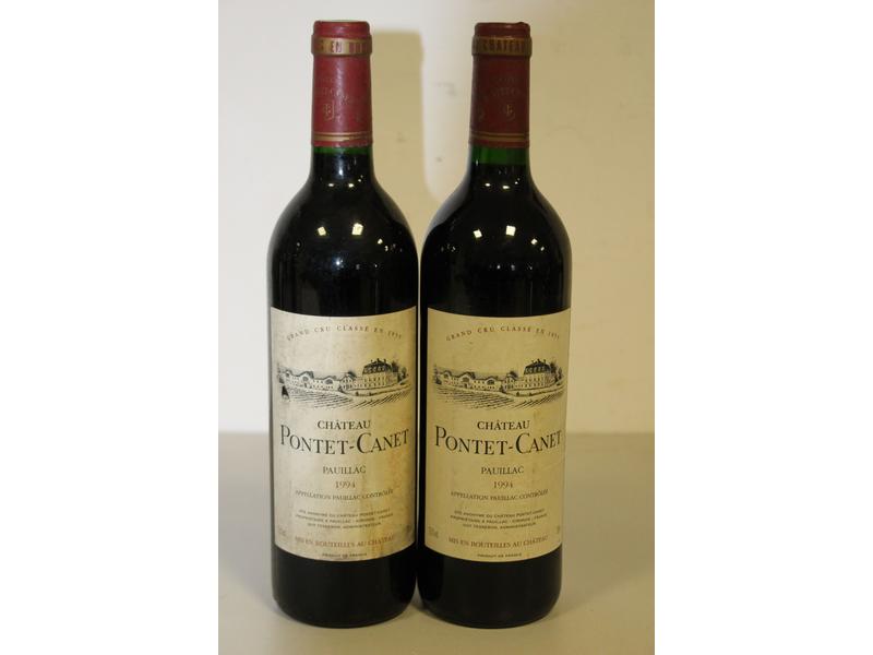 2 Blles CH. PONTET CANET Pauillac GCC 19...