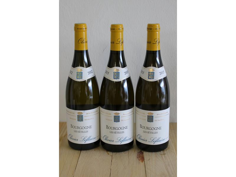 3 Blles BOURGOGNE blanc "Les Sétilles" mise...
