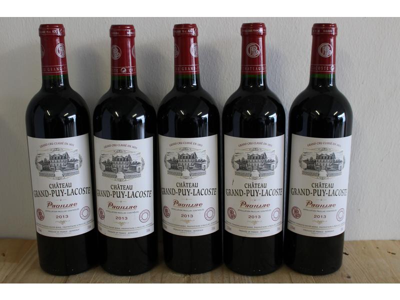 5 Blles CH. GRAND PUY-LACOSTE Pauillac GCC...