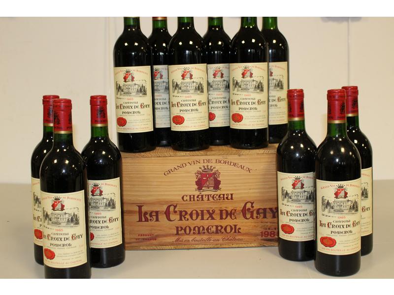 12 Blles CH. LA CROIX DE GAY Pomerol 198...