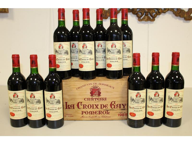 12 Blles CH. LA CROIX DE GAY Pomerol 198...