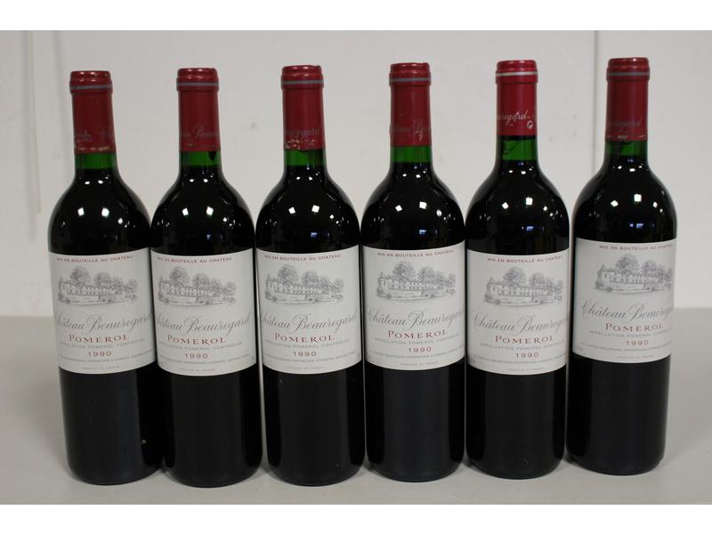 6 Blles CH. BEAUREGARD Pomerol 1990