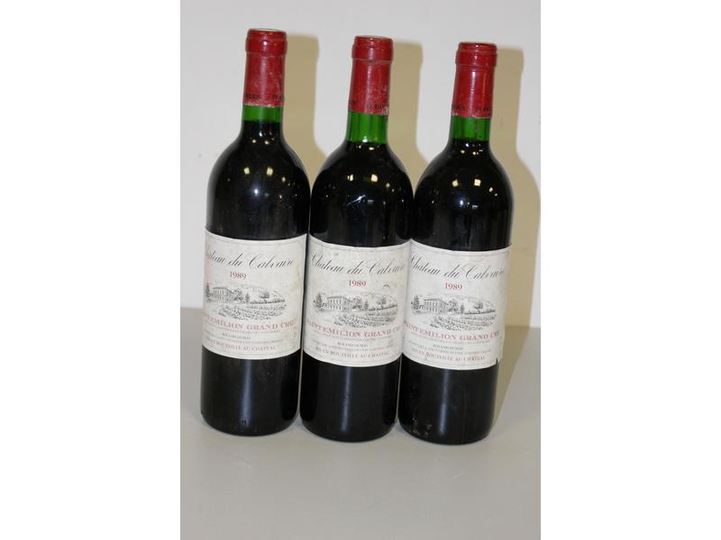 3 Blles CH. DU CALVAIRE St-Emilion GC 19...