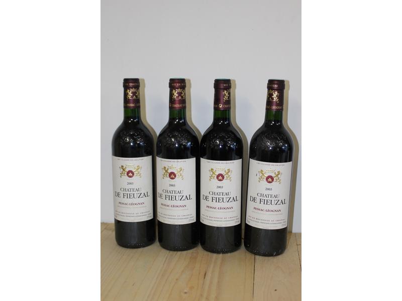 4 Blles CH. DE FIEUZAL Graves GCC 2003
