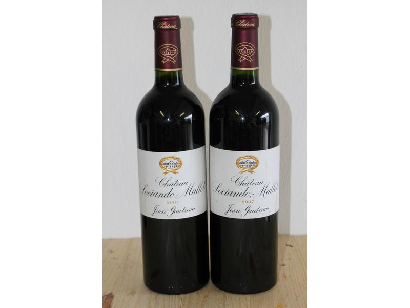 2 Blles CH. SOCIANDO MALLET Haut-Médoc 2...