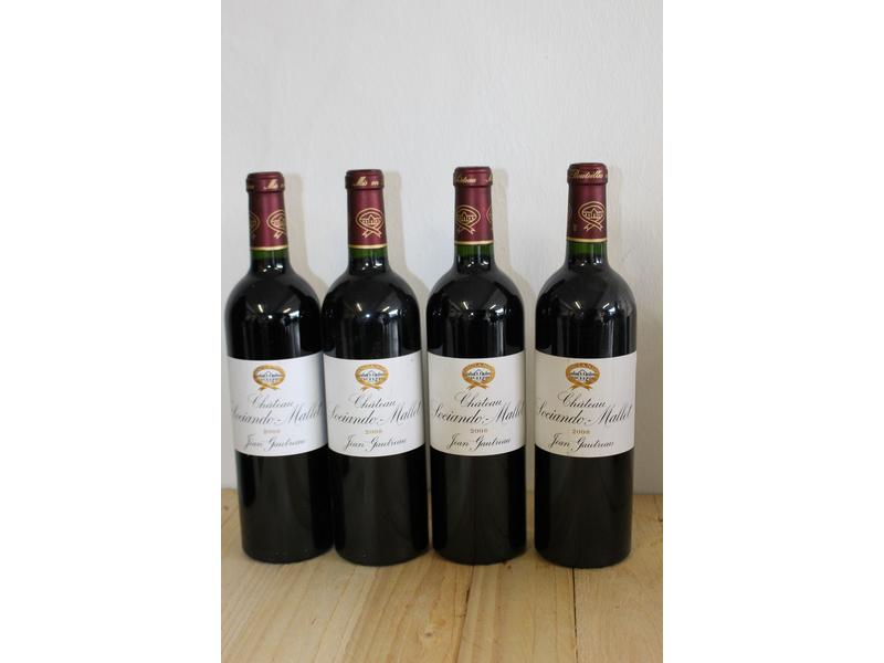 4 Blles CH. SOCIANDO MALLET Haut-Médoc 2...