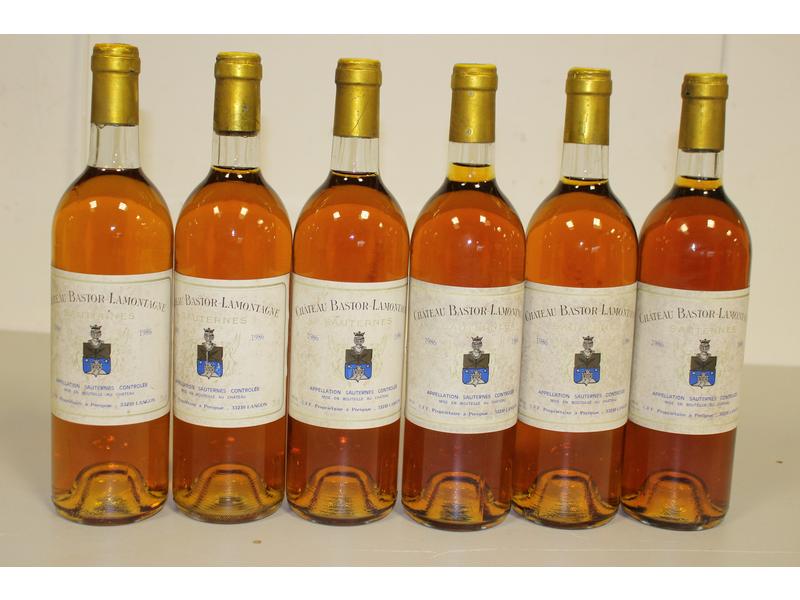 6 Blles CH. BASTOR LAMONTAGNE Sauternes ...
