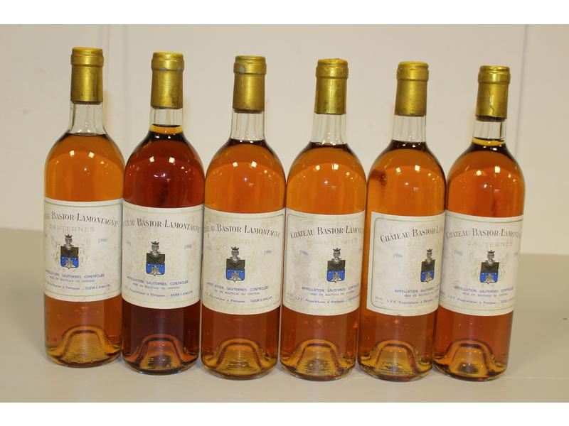 6 Blles CH. BASTOR LAMONTAGNE Sauternes ...