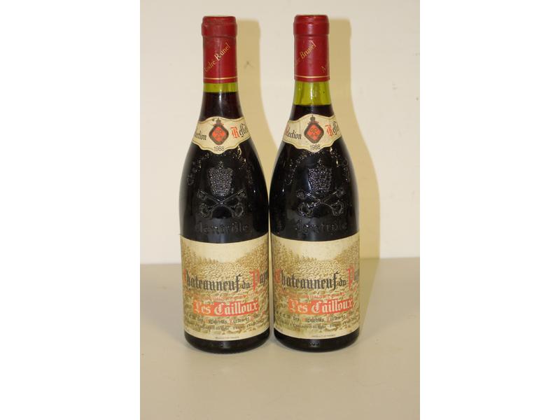 2 Blles CHÂTEAUNEUF DU PAPE "Les Cailloux"...
