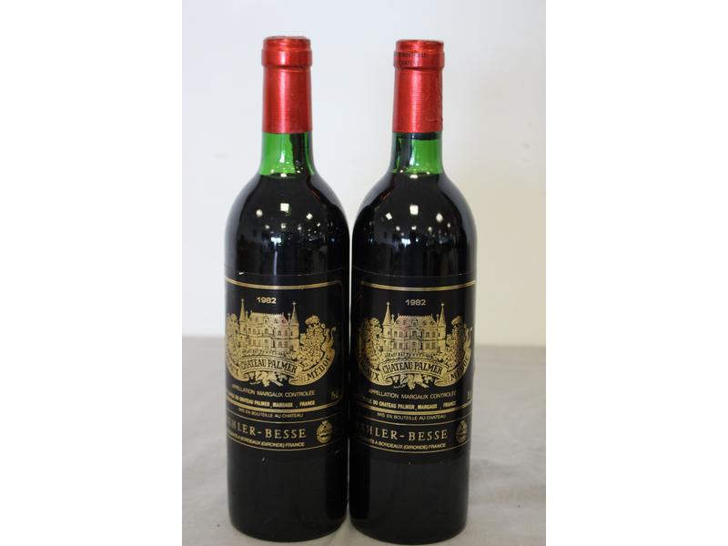 2 Blles CH. PALMER Margaux GCC 1982