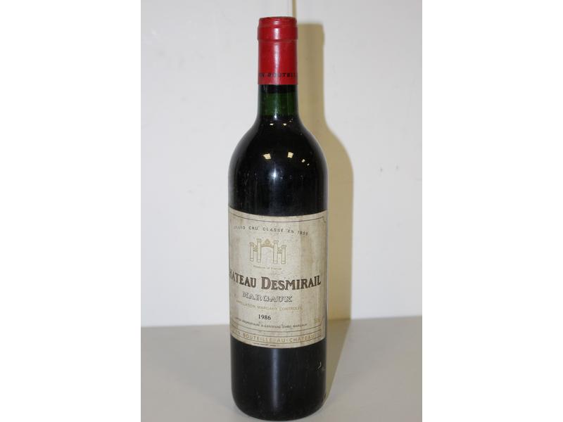 1 Blle CH. DESMIRAIL Margaux GCC 1986