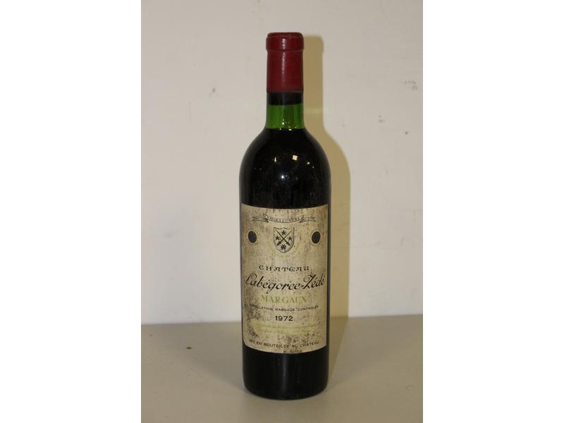 1 Blle CH. LABÉGORCE ZÉDÉ Margaux 1972