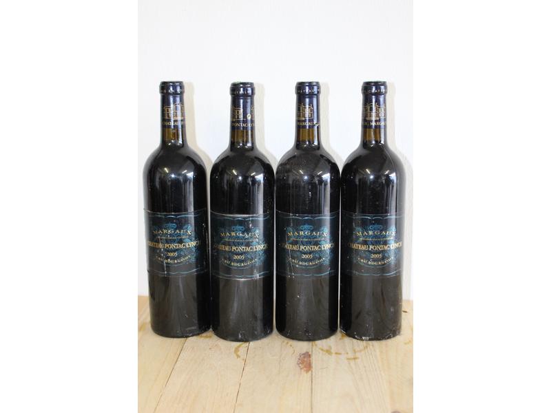 4 Blles CH. PONTAC LYNCH Margaux CB 2005