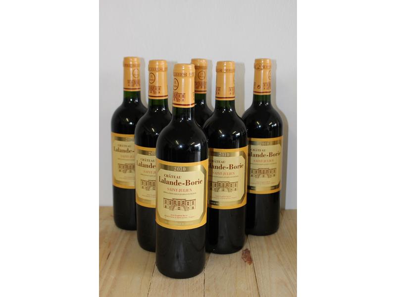 6 Blles CH. LALANDE-BORIE St Julien 2010