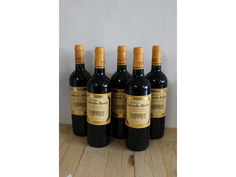 5 Blles CH. LALANDE-BORIE St Julien 2008