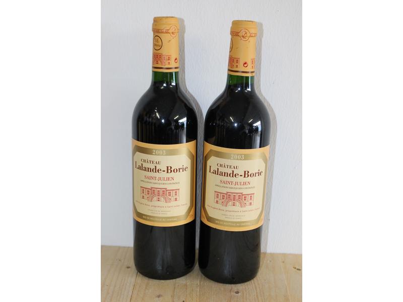 2 Blles CH. LALANDE-BORIE St Julien 2003