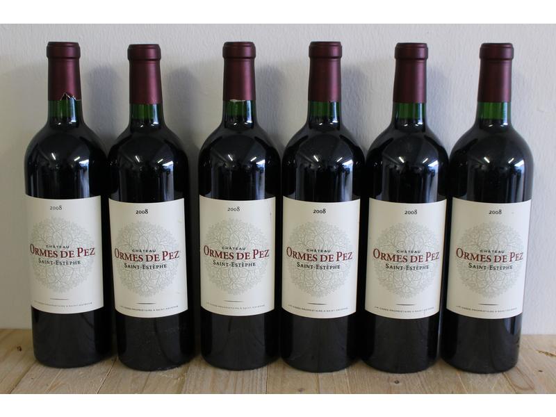 6 Blles CH. ORMES DE PEZ St-Estèphe 2008