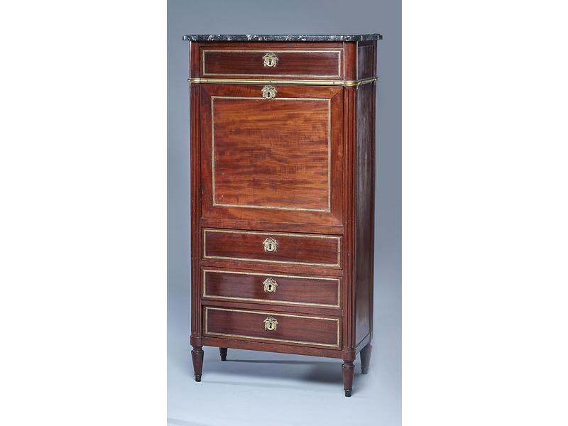 SECRETAIRE de dame en acajou et placage d'acajou...