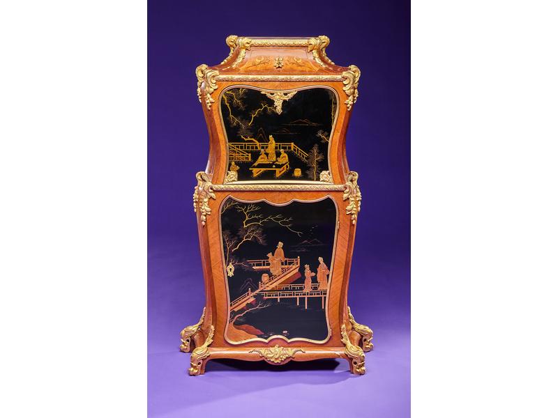 PETIT SECRETAIRE DE DAME violoné en bois...