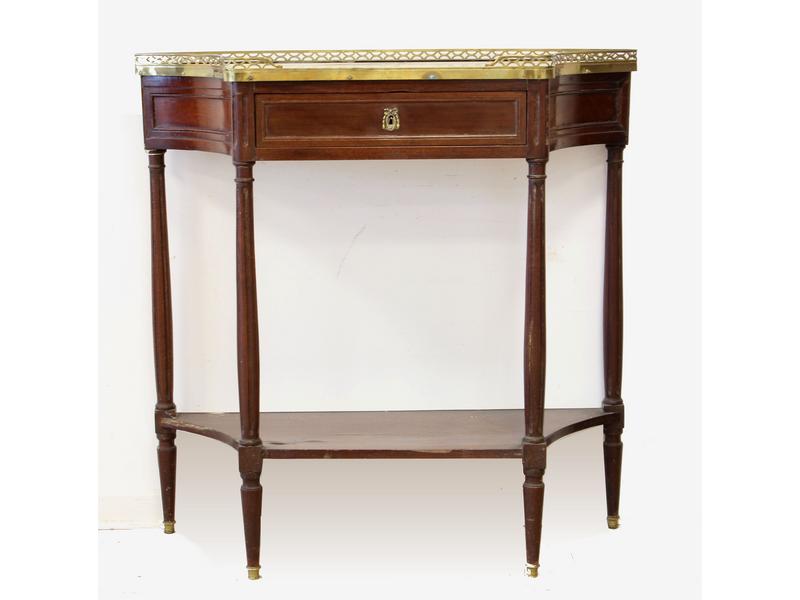 PETITE CONSOLE en acajou et placage d’acajou...