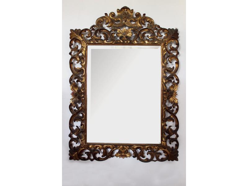 MIROIR rectangulaire biseauté dans un cadre...