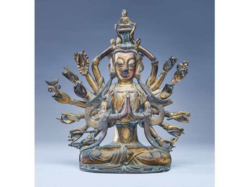 DIVINITE avalokiteshvara aux dix-huit bras...