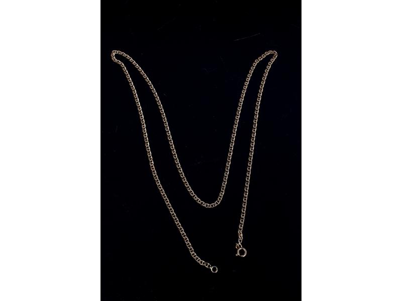 CHAÎNE en or jaune (18K). Poids brut 7,5g...