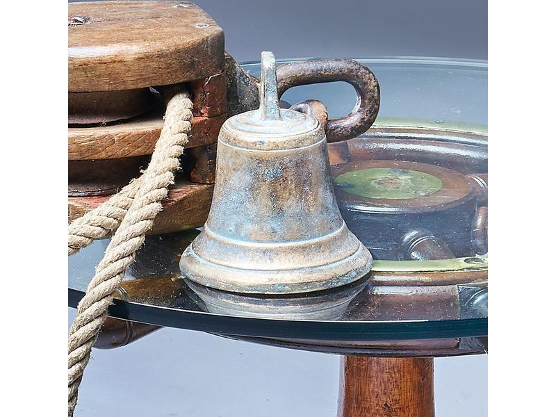 CLOCHE DE BATEAU en bronze (Diam. 14 cm)...