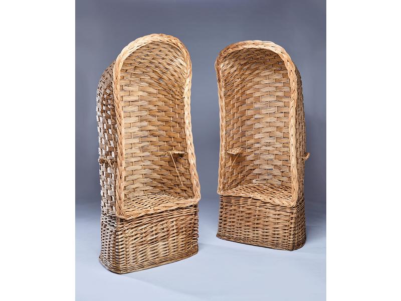 PAIRE DE CABINES DE PLAGE dites "Beach Cabines"...