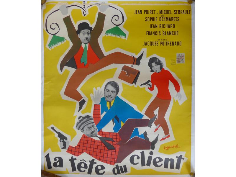 AFFICHE DE CINEMA "Paul Poiret et Michel...