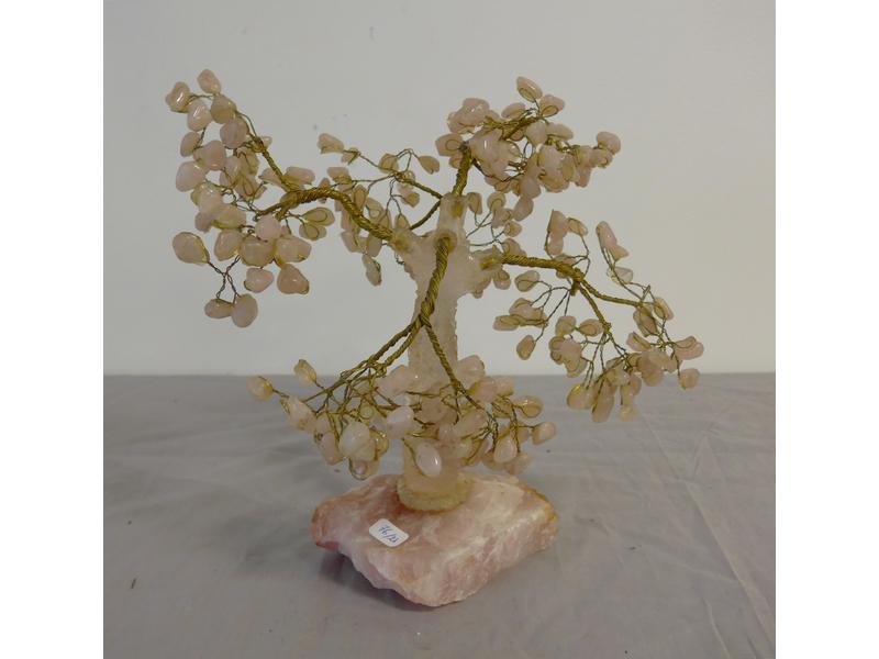 ARBRE à branches en néphrite et quartz r...
