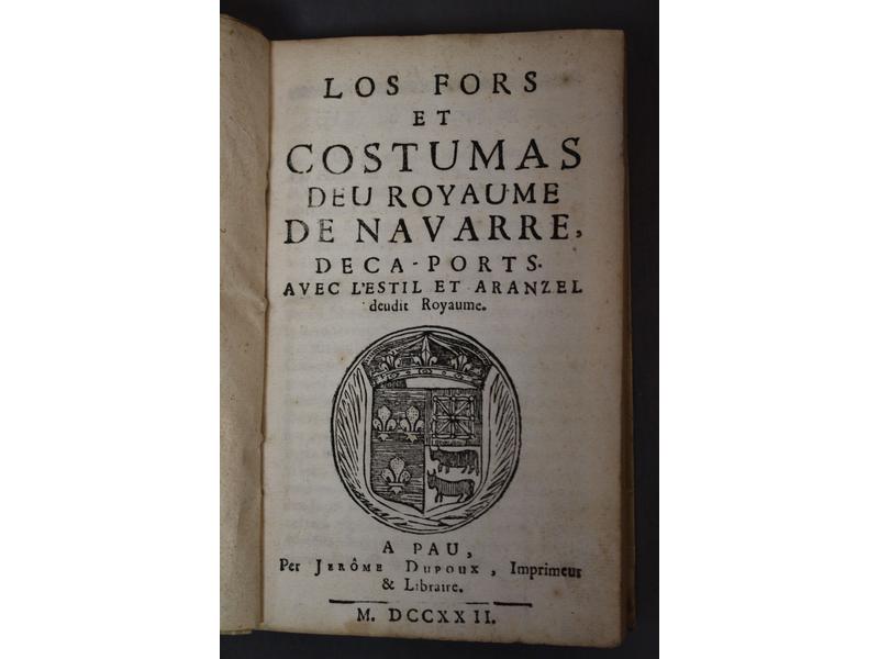 [NAVARRE] - Los Fors et costumas deu Royaume...