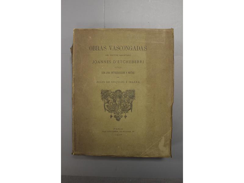 [BIBLIOGRAPHIE BASQUE] - ETCHEBERRI (J. d'),...