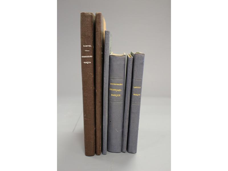 [LANGUE BASQUE] - 6 vol. in-12 reliés demi-toile...