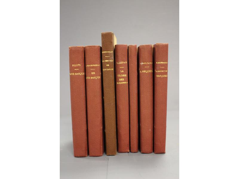 [LITTERATURE] - 7 ouvrages in-12 reliés demi-toile...