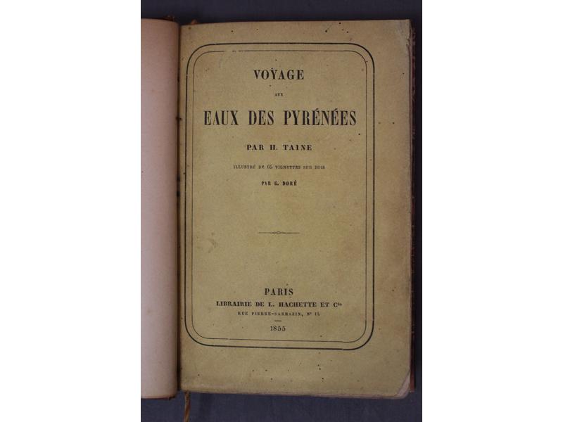 TAINE (H.): Voyage aux eaux des Pyrénées....