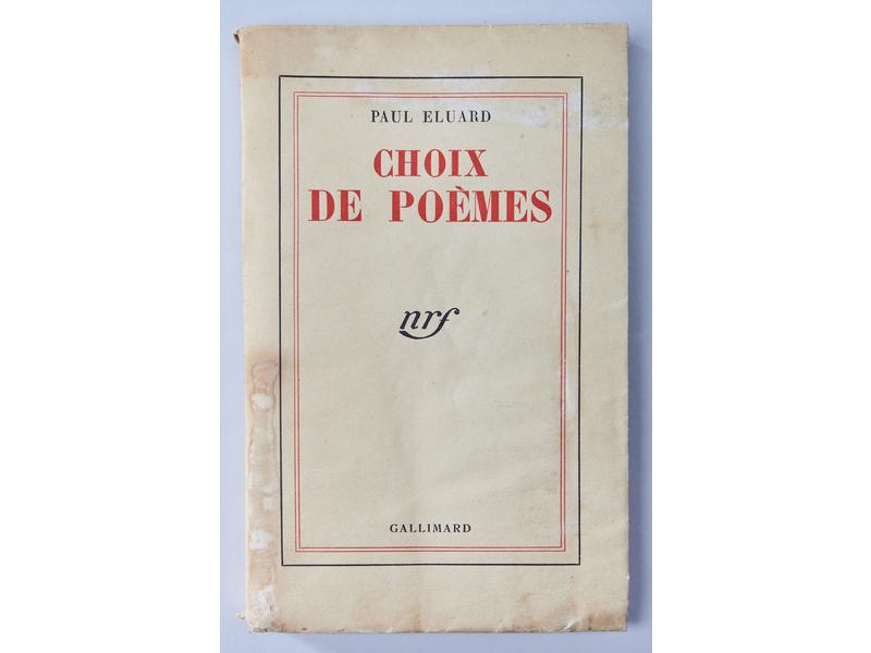 ELUARD (P.): Choix de poèmes. Gallimard,...