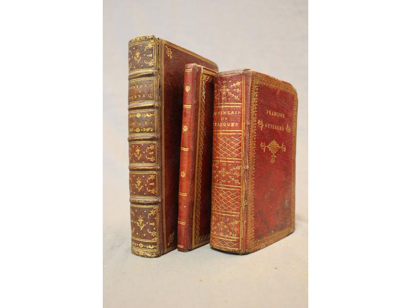 [RELIURES] - Réunion de 3 vol. in-12 en maroquin...