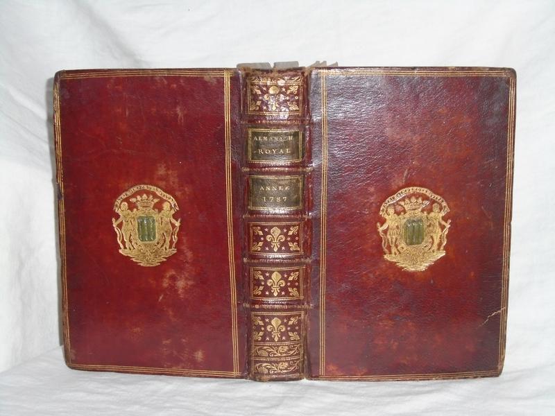 ALMANACH ROYAL année 1787. Debure, 1787.