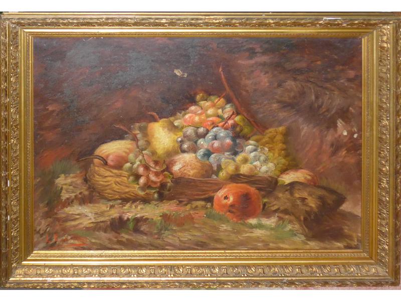 DEUX TABLEAUX : Natures morte aux fruits...