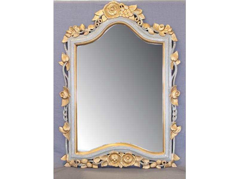 MIROIR à chapeau de gendarme dans un cadre...