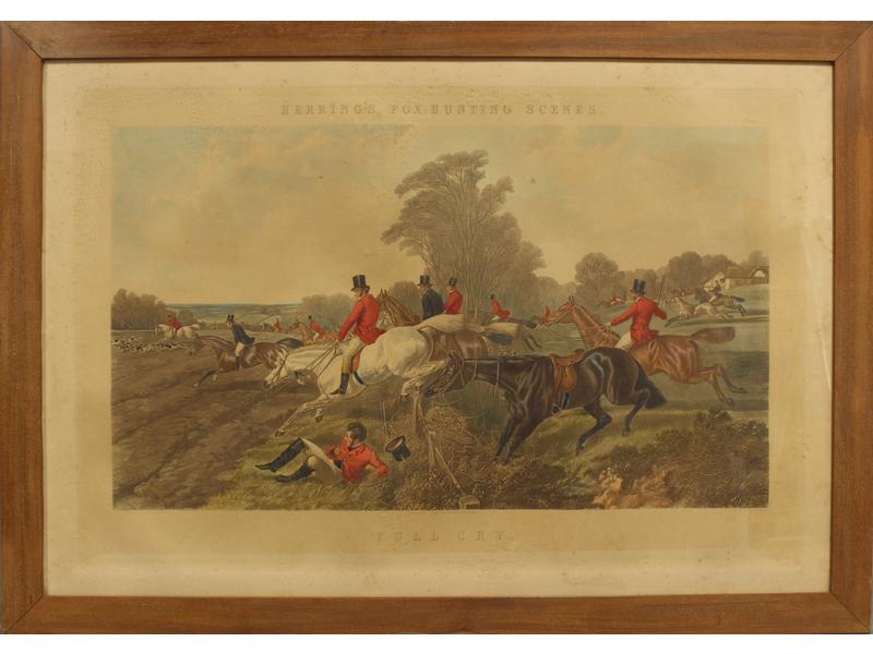 GRAVURE anglaise en couleurs représentant...