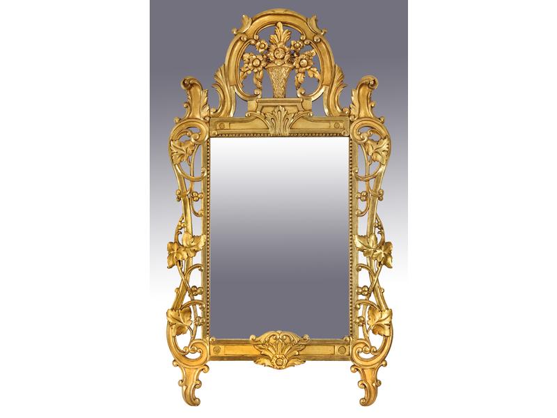MIROIR rectangulaire dans un cadre en bois...